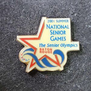 Baton Rouge 2001 Summer Senior Olympic Games Collectible Enamel Lapel Pin